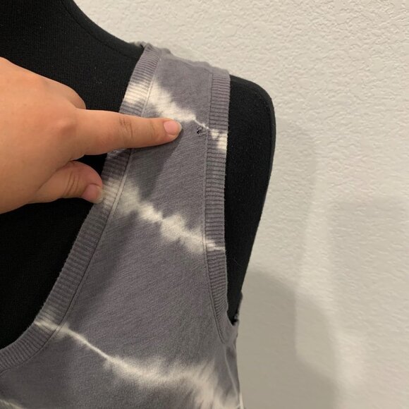 Z SUPPLY REVERIE SPIRAL Grey Charcoal Tie Dye Midi Dress S - Picture 7 of 13